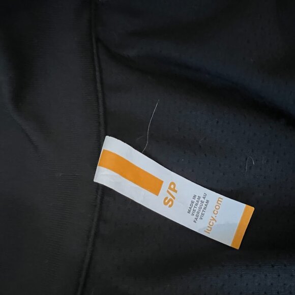 Lucy Size Small Jacket Green and Black Stretch Side Panel - Picture 4 of 4